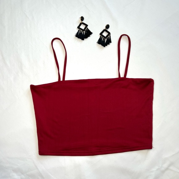 solid cami crop top - Picture 5 of 5